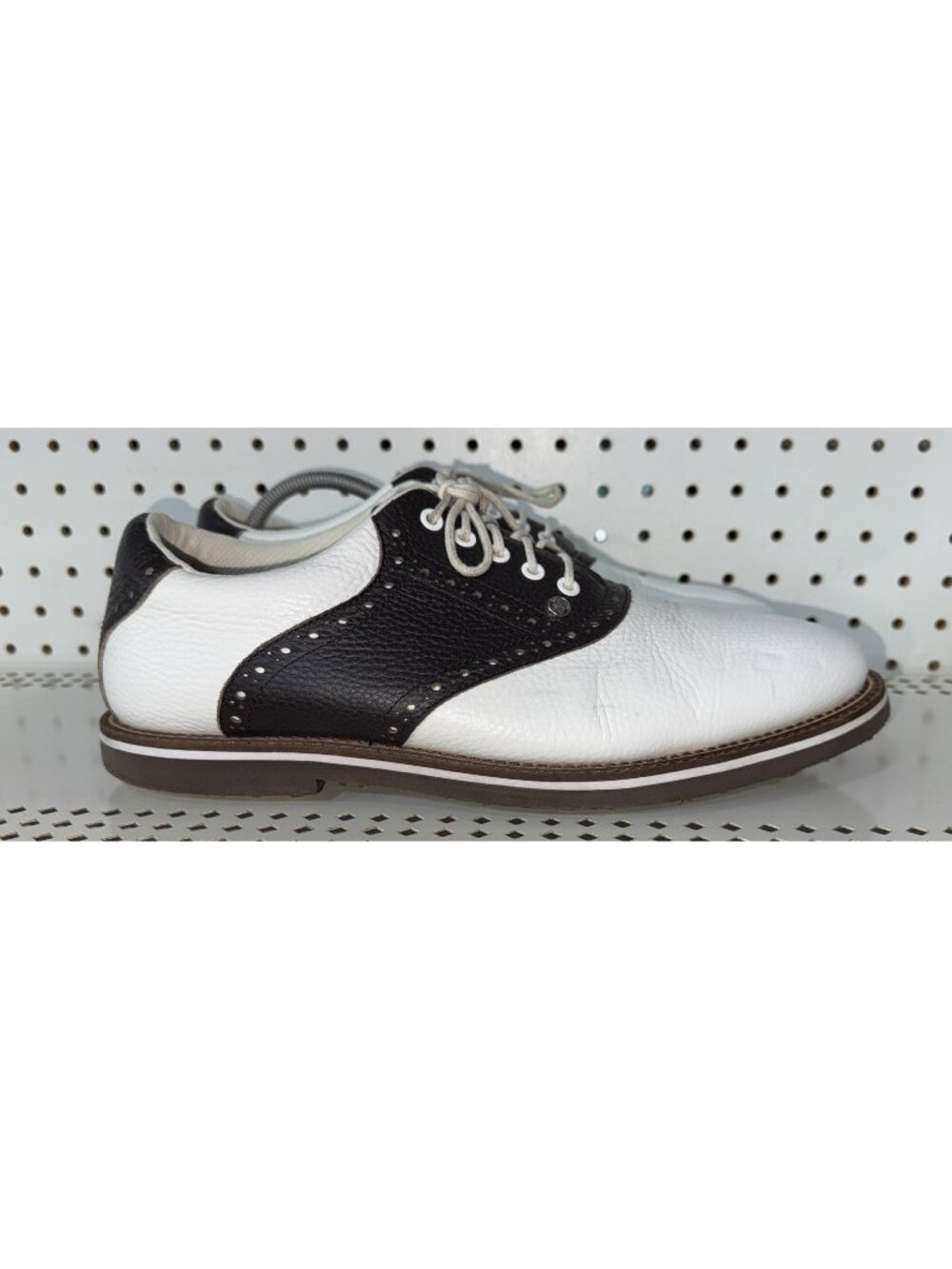 G/FORE Saddle Gallivanter Mens Leather WP Spikeless Golf Shoes Size 12 White